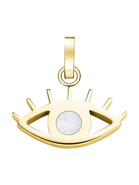 Rosefield Lucky Gold Pendant Evileye Stainless Steel Mop Pe-Gold-Evileye