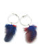 Ohrringe Reifen Ananna Feather Blau