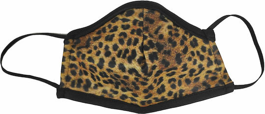 Multi Purpose Fabric Protective Mask Reusable Kids Various Designs & Colours 1 Piece Leopard