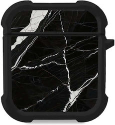 Калъф Силиконов Marble Series AirPods 1/2 Черен
