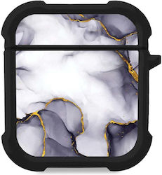 Калъф Силиконов Marble Series AirPods 1/2 Лилав...