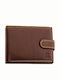 Herrenbrieftasche aus Leder Κάππα 1347l Braun