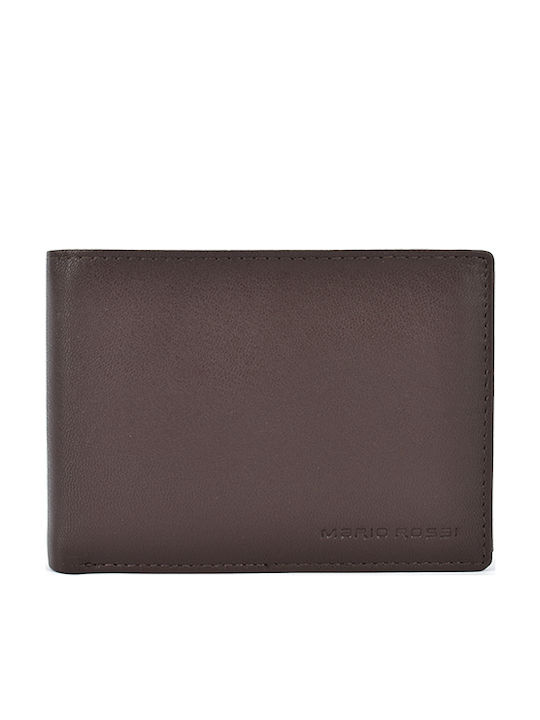Fourfold Wallet Mario Rossi 5042 Brown Mario Rossi Dark Brown