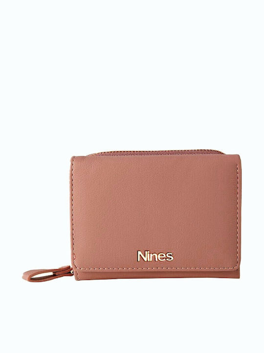 Nines Kleine Damenbrieftasche Doppel 7757 Rosa