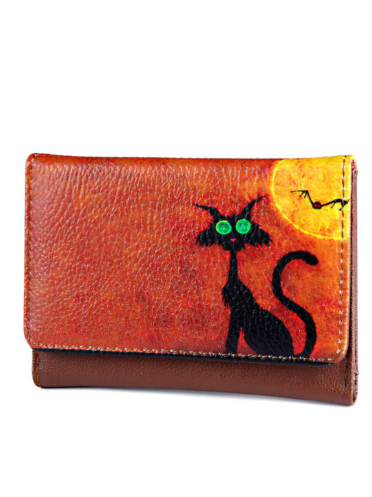 Unisex Pera Basic Damenbrieftasche Πορτοφολι Γατα H.cat Tabac Braun