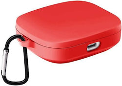 Case Silicone with Hook in Red color for Redmi Buds 6 Active