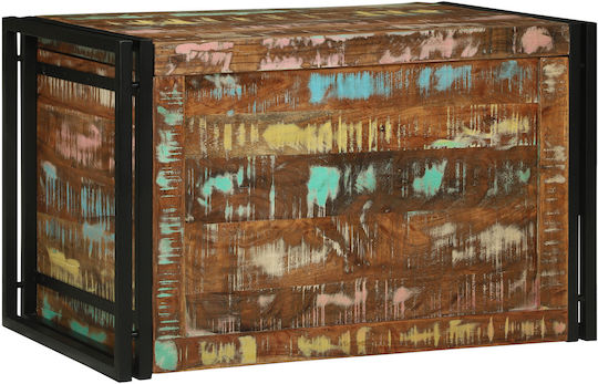 vidaXL Made durable Wooden Decorative Trunk Brown