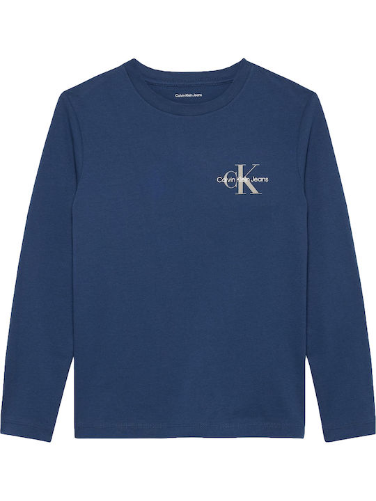 Calvin Klein Παιδική Μπλούζα Μακρυμάνικη Blue Jean