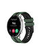 Amazfit GTR 2 22mm Curea Sport Dublă Culoare din Silicon pentru Ceas Verde Olive+Negru
