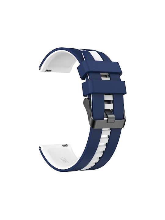 Amazfit GTR 3 Pro 22mm Two-Tone Sports Silicone Bracelet Blue+White