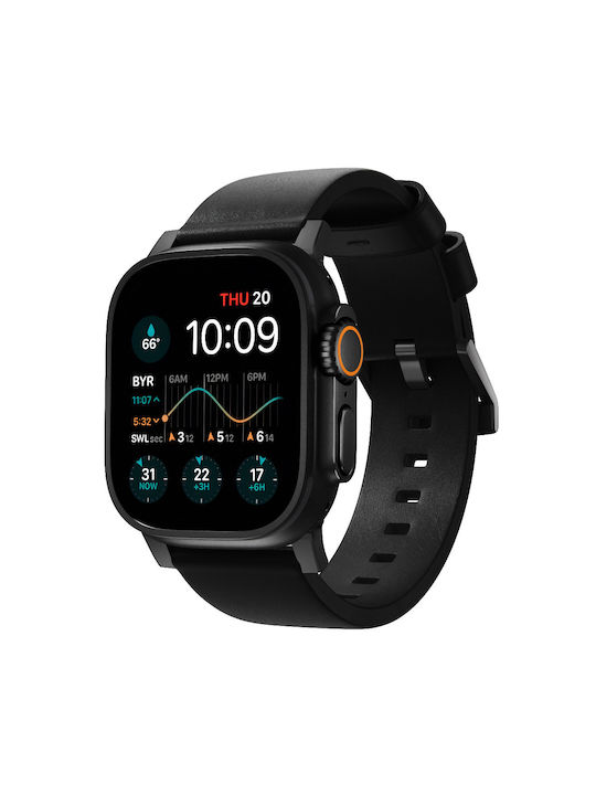 Nomad Strap Leather Black (Apple Watch 44/45/46mm/Ultra 49mm)
