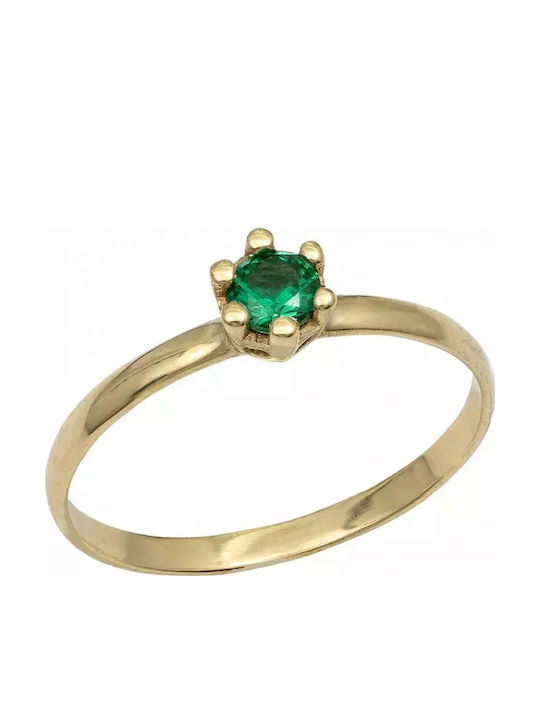 Einzelner Stein aus Gold 14K