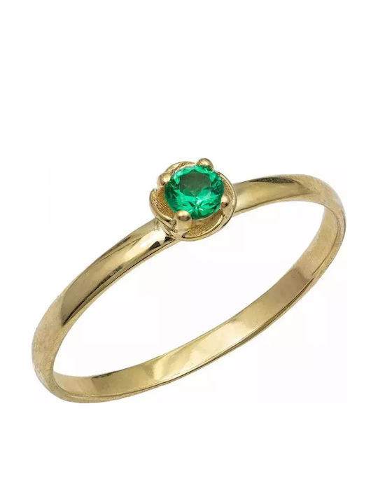 Einzelner Stein aus Gold 14K