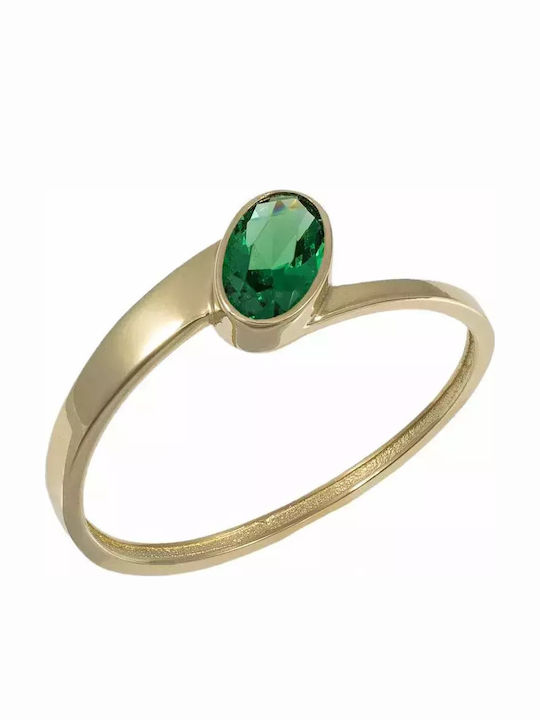 Einzelner Stein aus Gold 14K