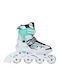 Raven Inline Einstellbar Rollers Weiß Erwachsene/Kinder