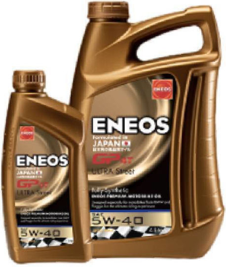 Eneos Gp4t Ultra Street Synthetic Motorcycle Oil for Four-Stroke Engines 5W-40 1lt