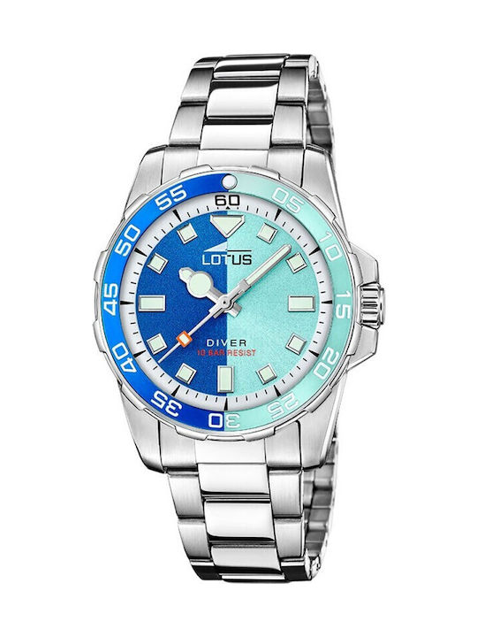 Lotus Watches Γυναικείο Ρολόι Μπαταρίας με Ασημ...