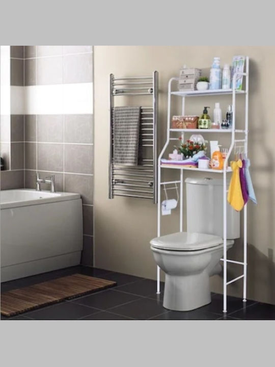 Rafturi de baie Raft Baie Metal 160x47x25cm Albă