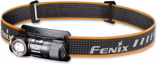 Fenix Rechargeable Headlamp LED IP68 with Maximum Brightness 700lm Hm50r Black