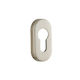 Security Door Rosette 286 Matte Nickel 60x30mm Oval Narrow