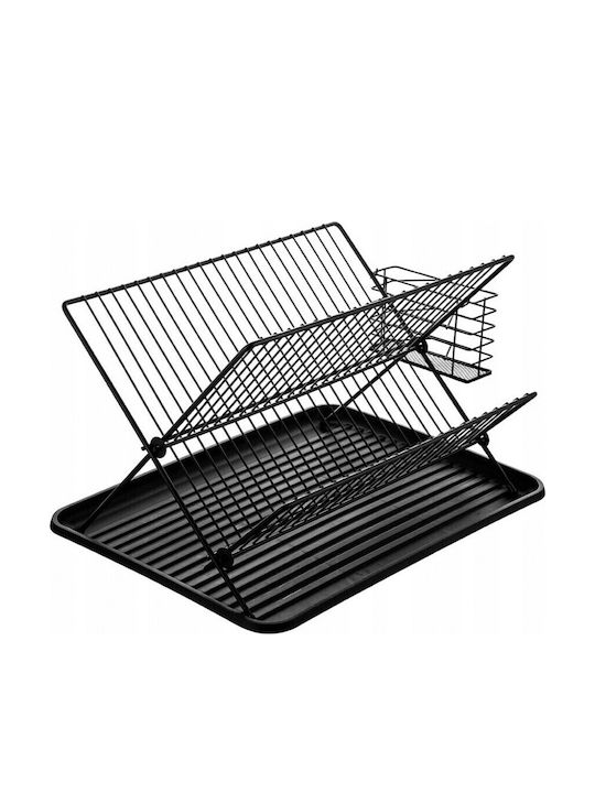 Florina Scurgător De Chiuvetă Metalic Negru 45x32x25.5cm