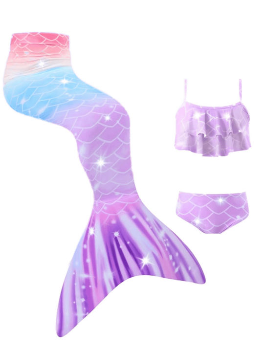 iEFiEL Kids Swimwear Swimwear Set Purple