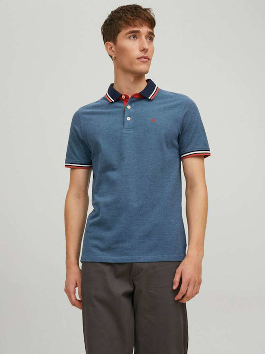 Jack & Jones Polo Bluza Albastru Ceresc