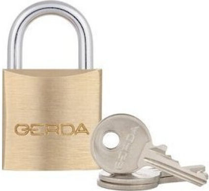 Gerda Bronze Padlock Brass with Key 20mm 1pcs