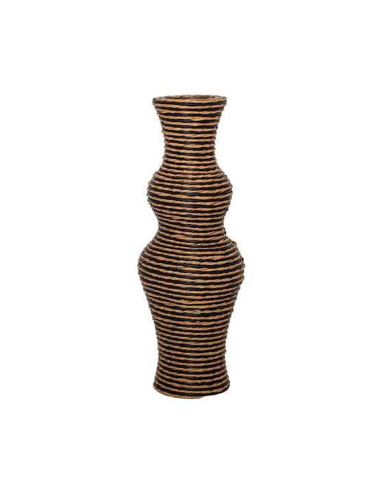 Fylliana Διακοσμητικό Βάζο Rattan Λευκό