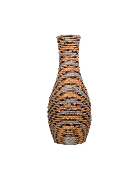 Fylliana Διακοσμητικό Βάζο Rattan Λευκό