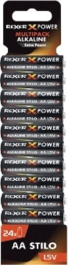 Rexer Rexer Rxba2-aa24p Алкални Батерии AA 1.5V 24бр