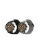 Комплект от 2 Каишки Kwmobile Fossil Q Machine Черен Сив Силикон Kwm0000253o002c