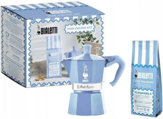 Bialetti Moka Express Μπρίκι Espresso Μπλε