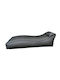 Pouf Bett Wasserdicht Canvas Grau-Schwarz 170x70x55cm 3067603