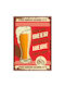 Decorative Sign "Fresh Beer" 20x14