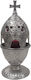 Metallic Candle Cup Vigil Oil Lamp Silver