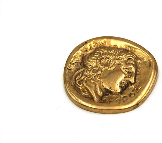 Bronzefarbene Tischdekoration Wand Groß Alexander 8cm