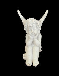 Statuetă Decorativă Monument Funerar Cimitir Poliester Înger cu Aripi Dimensiuni 12x8x9 cm