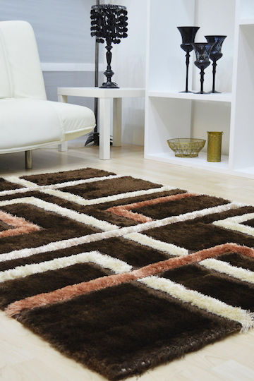Χαλί Sante Shaggy 8805 Brown-taba 133x190cm