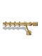Vorhangstange Bronze Φ25 Enis Α2 Matt Gold 160cm