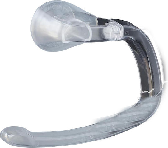 Suport Prosoape Baie 24.3x7.4x19.8cm Plastic Montat pe Perete cu Ventuză Sistem de Blocare Transparent Bama Italia