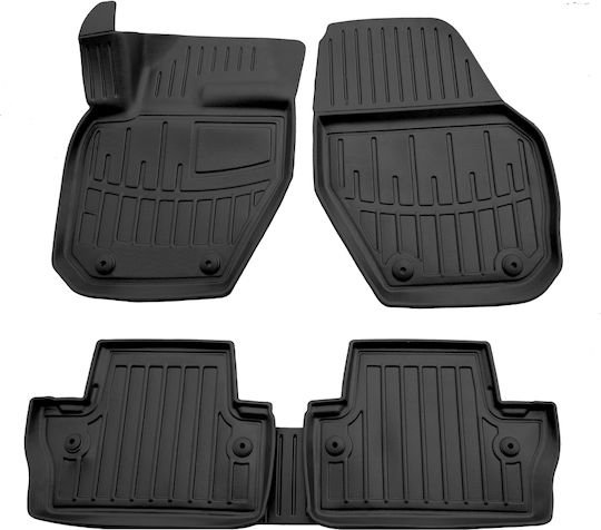 Race Axion Set of Front and Rear Mats 5pcs Tray Type for Volvo S60 / V60 2010-2018 Black
