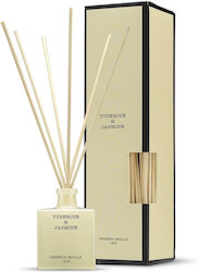 Αρωματικό Sticks Tuberose & Jasmine 100ml Ιβουάρ Γυαλί 5.5x5.5x8 Cereria Molla