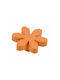 Kinder Knopf Casadino Blumen Orange 5,5 cm