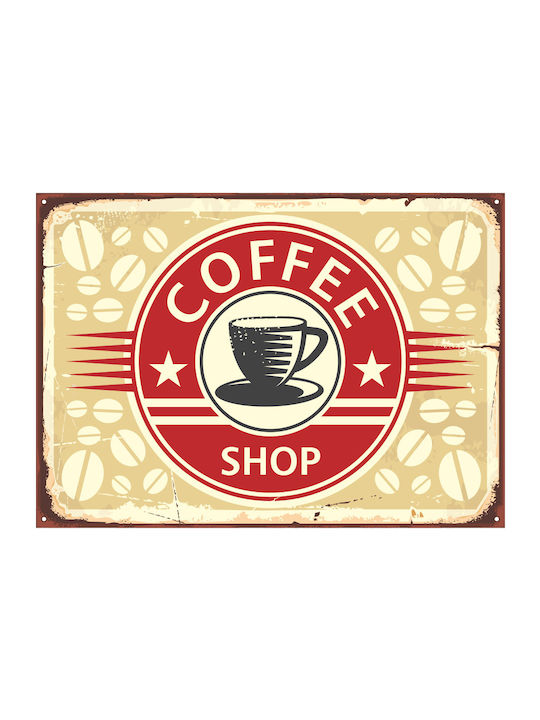Decorative Sign "Coffee Shop" 2 50x35
