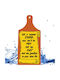 Wall Decor Wooden Cutting Board Text 27.5cm*12cm*1cm "Call a Woman Stupid She'll Be Angry Call Her Fat Say Goodbye to Your Dear Life"