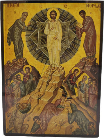 Wooden Icon of The Transfiguration of Jesus 25x18