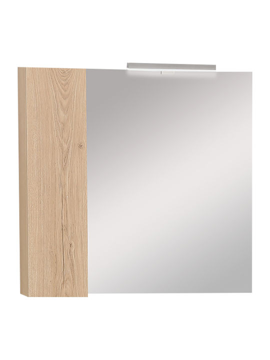 Огледало Шкаф Аплик LED Probagno 951amb 80x14x75 см MDF Бежово