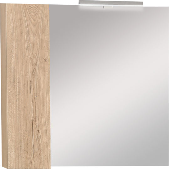 Καθρέπτης Ντουλάπι Απλίκα Led Probagno 951amb 80x14x75υ Mdf Μπεζ