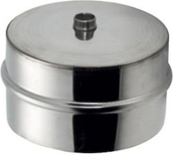 Cleaning Cap Single Wall Chimney Pipe Stainless Steel Diameter 100 Aisi 304 Ba Airduct Hellas
